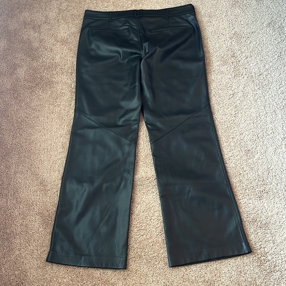 Free People Sasha Cropped Flare Faux Leather Pants - Picture 2 of 11